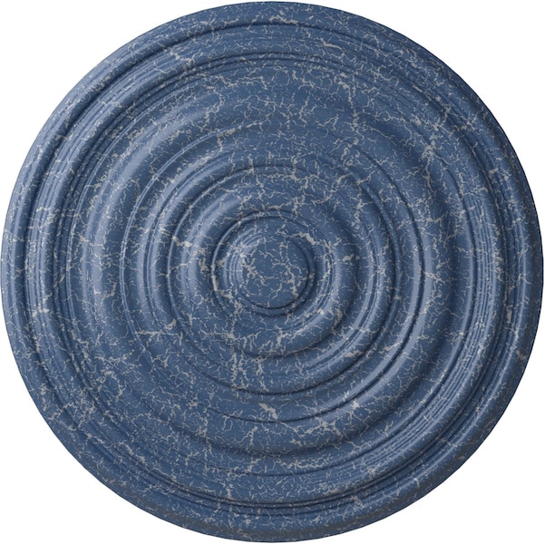 Ekena Millwork Carton Ceiling Medallion (For Canopies up to 2 5/8"), Hnd-Painted Americana Crackle, 12 5/8"OD x 1"P CM13CAAMC - main
